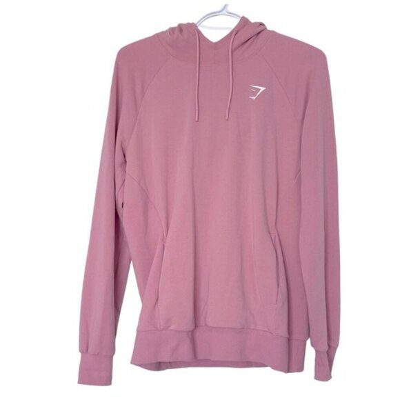 Gymshark Paige Pink Traininh Hoodie Sweatshirt US S - Picture 1 of 5